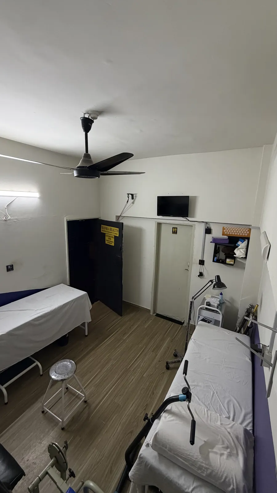 The physiotherapy room at Hanma Fitness Studio